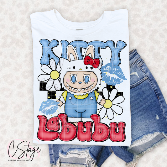 Kitty Labubu DTF Prints
