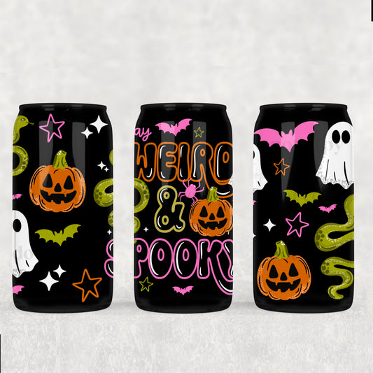 Stay Weird & Spooky 16 oz Glass Wrap