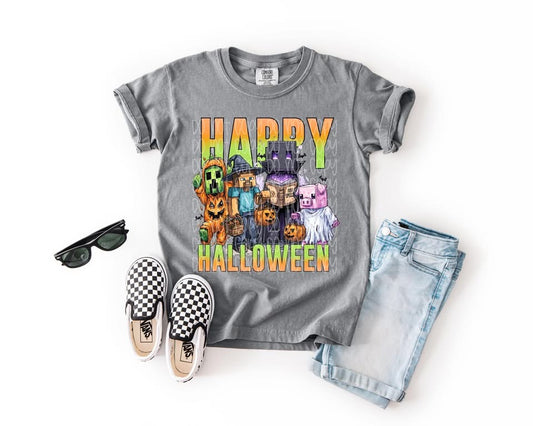 Happy Halloween Minecraft DTF Prints