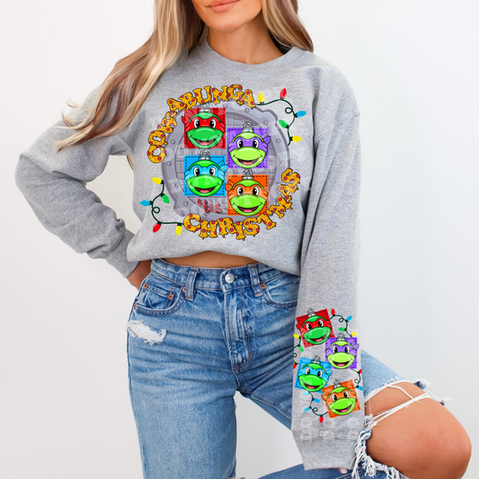 Cowabunga Christmas DTF Prints