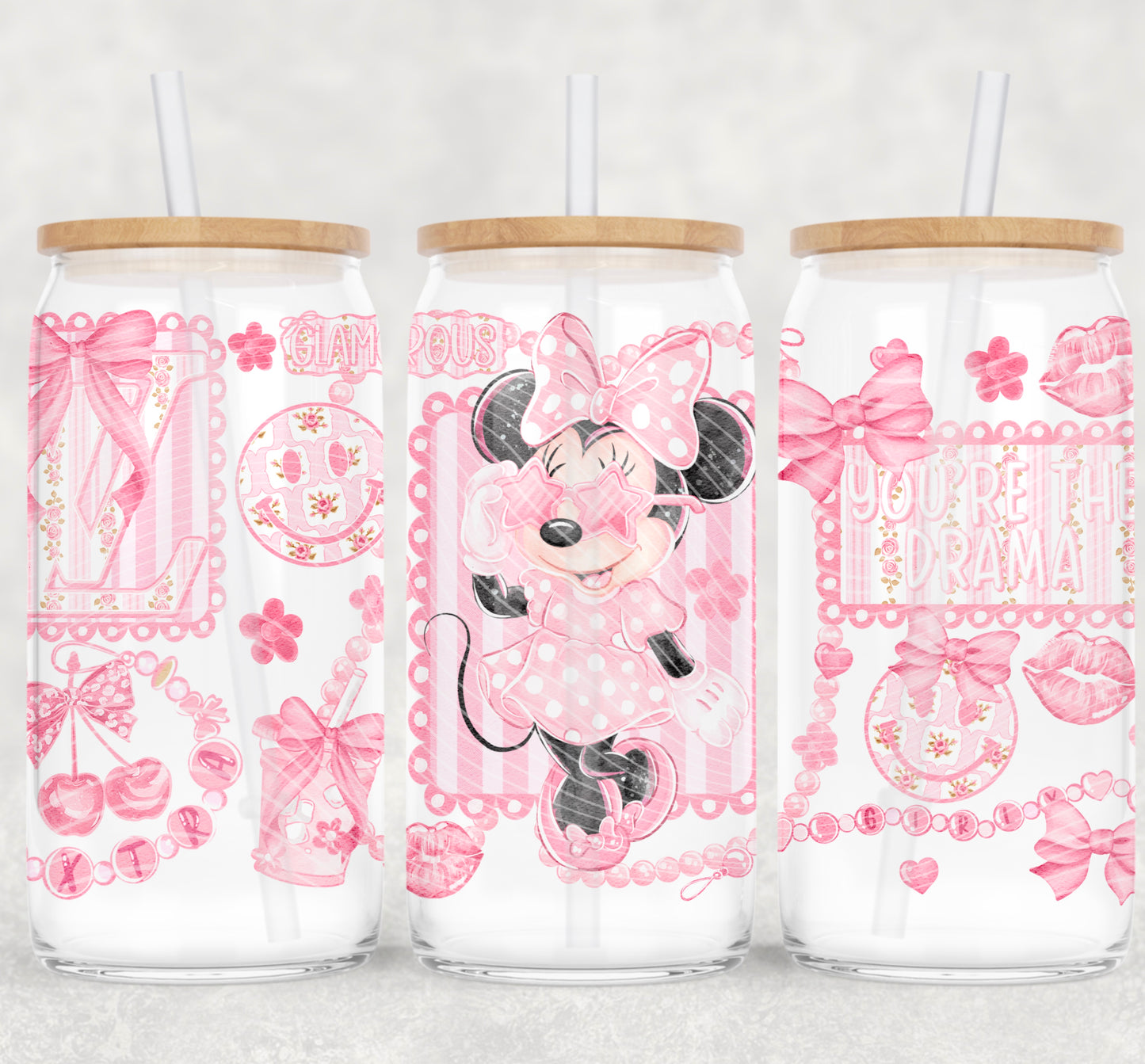 Glamorous Mouse 16 oz Glass Wrap