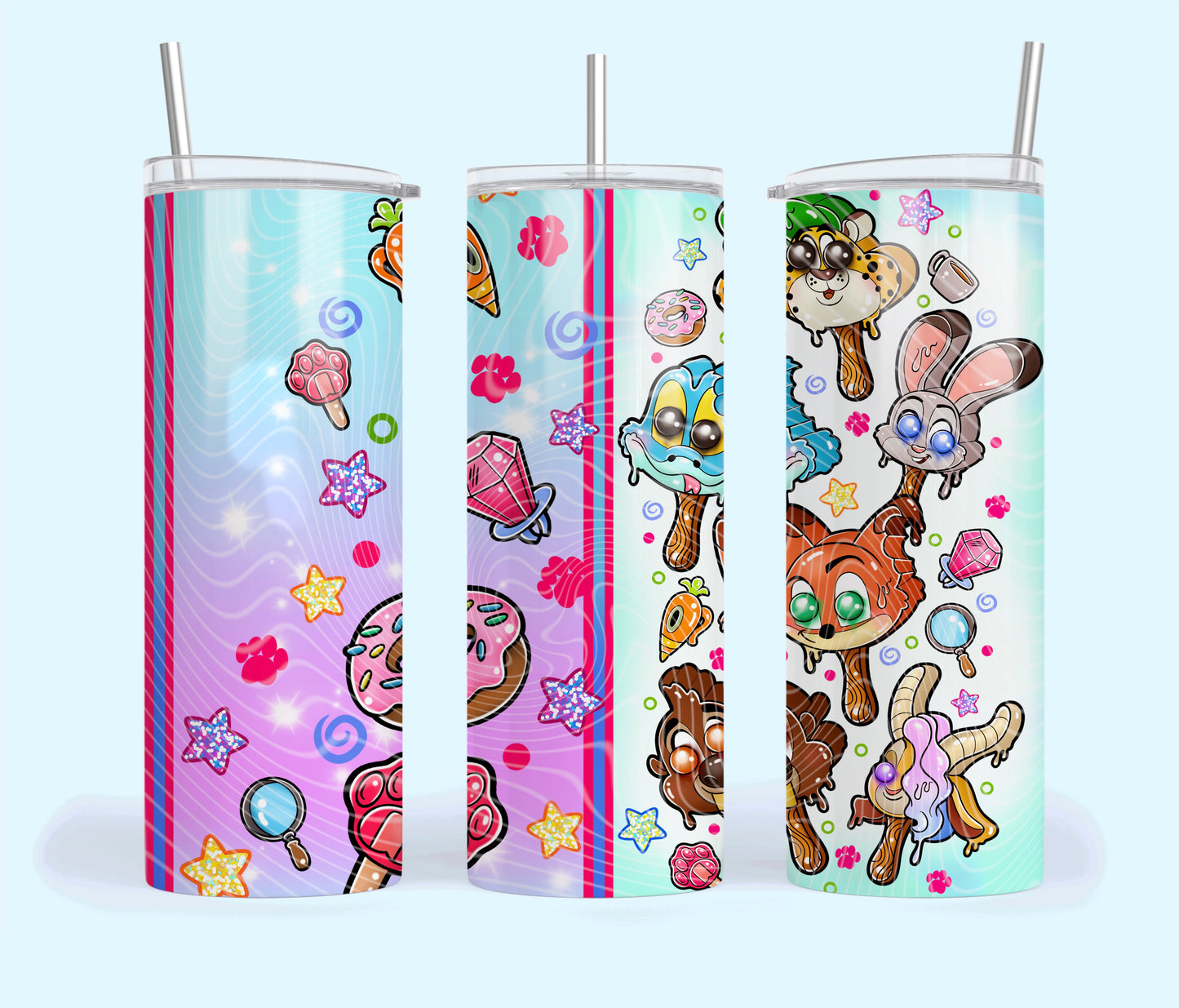 Zootopia Ice Cream Tumbler Wrap