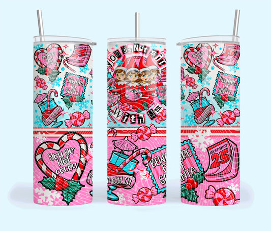 Christmas Mean Elves Tumbler Wrap