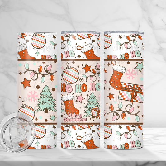 Ho Ho Ho Merry Christmas Tumbler Wrap