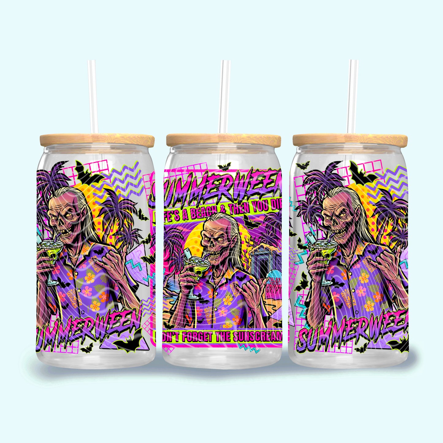 Summerween 16 oz Glass Wrap