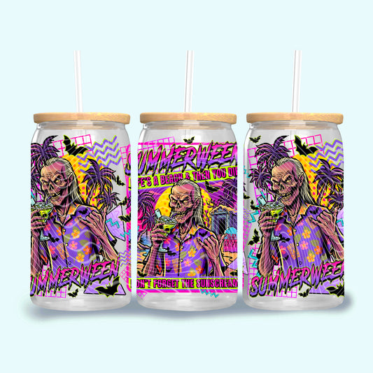 Summerween 16 oz Glass Wrap