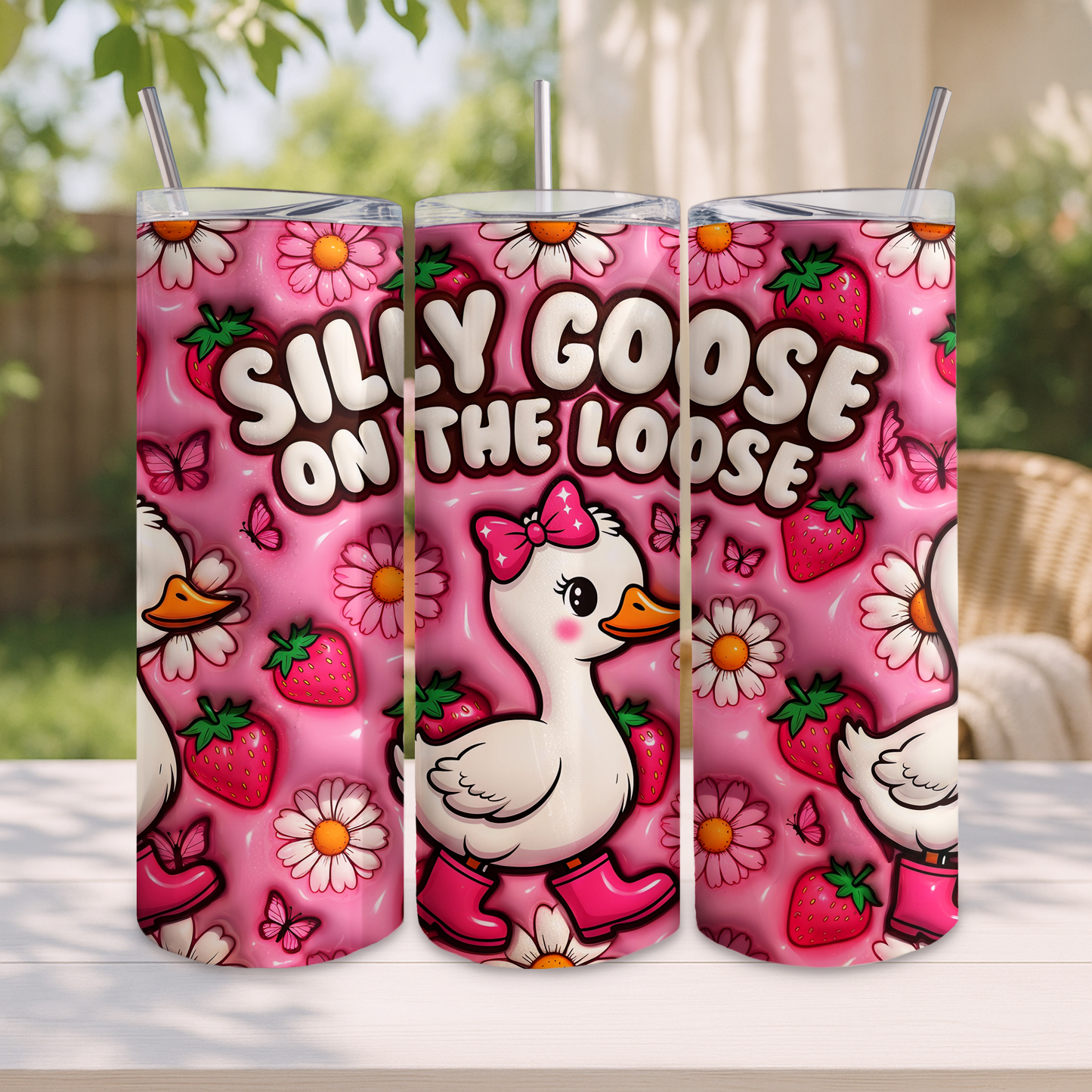 Silly Goose On The Loose Tumbler Wrap