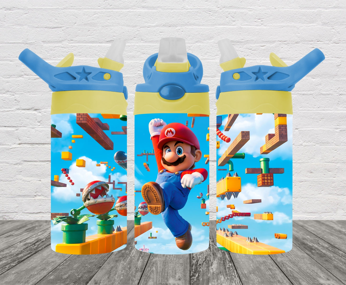 Sky Challenge Mario Kids Tumbler Wrap