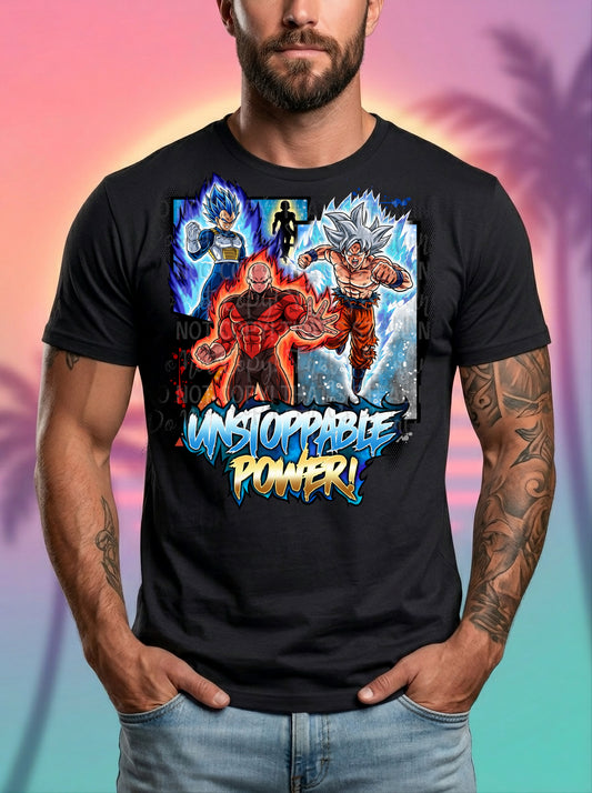 Unstoppable Power DBZ DTF Print
