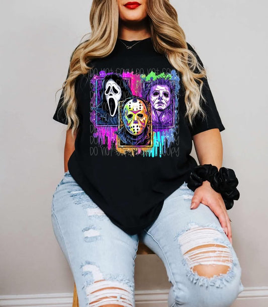 Neon Horrror DTF Prints