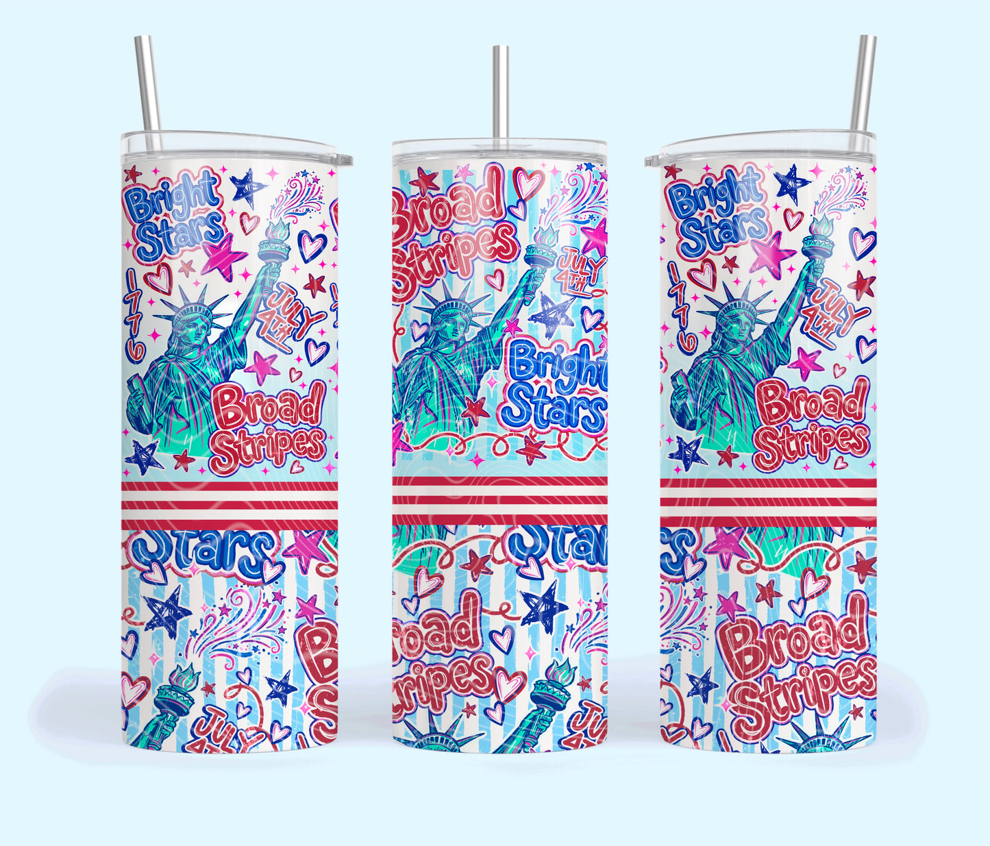 4th Of July Tumbler Wrap