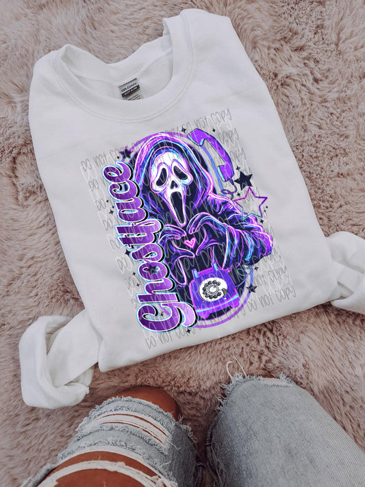 Heart Hands Ghostface DTF Prints