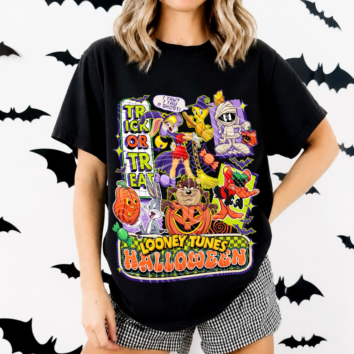 Looney Tunes Halloween DTF Print
