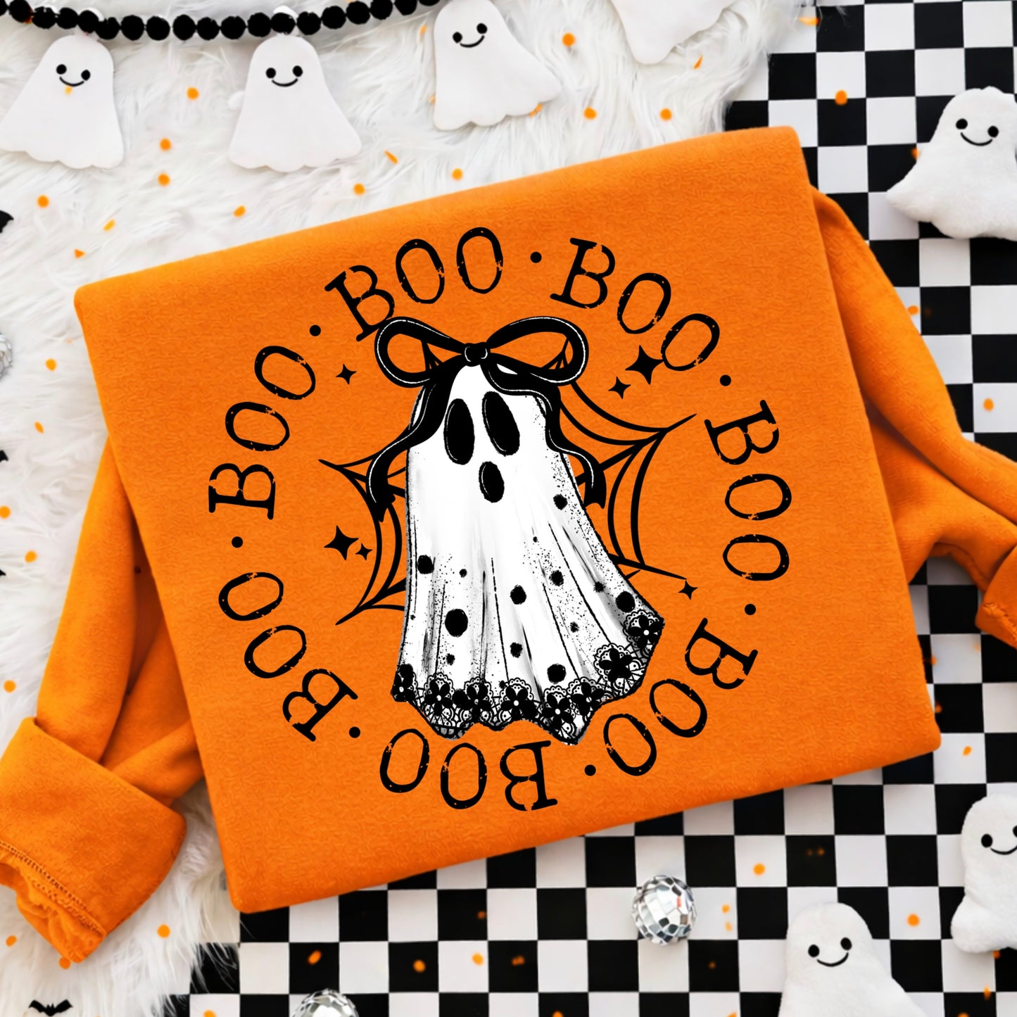 Boo Lace Ghost DTF Print