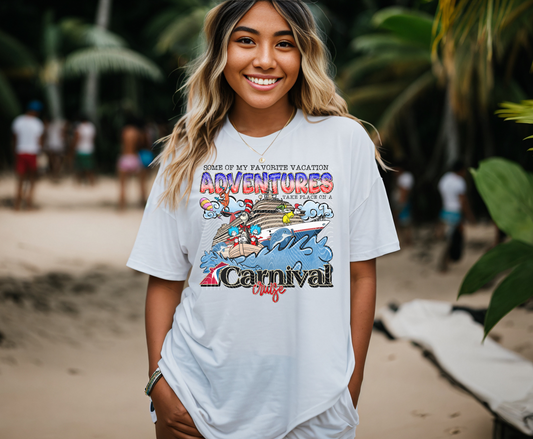 Favorite Vacation Adventure Thrills Are On Carnival Cruise DTF Print