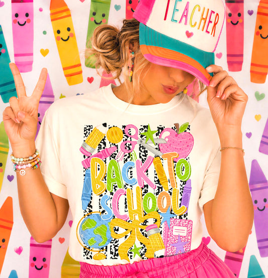 Back To School DTF Print