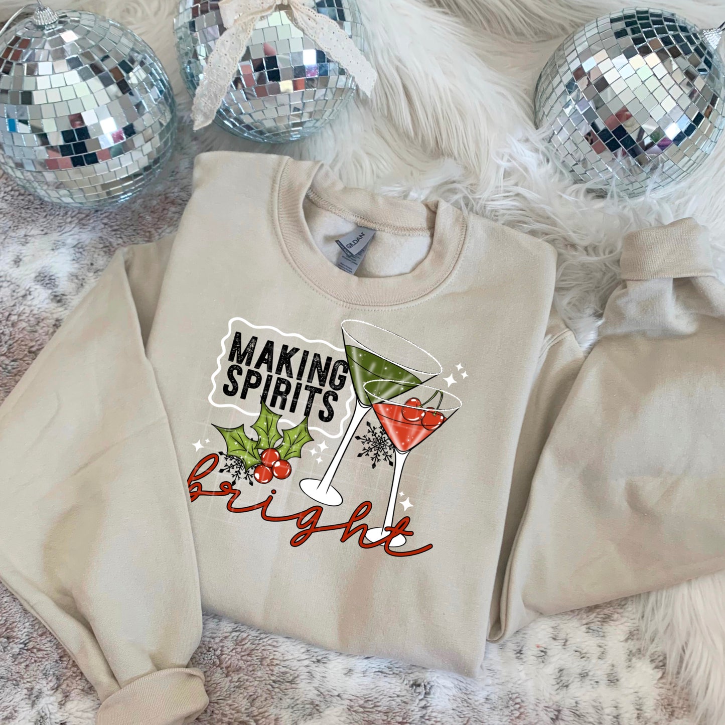Making Spirits Bright DTF Print