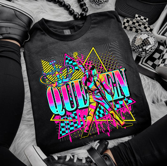 Queen Neon DTF Prints