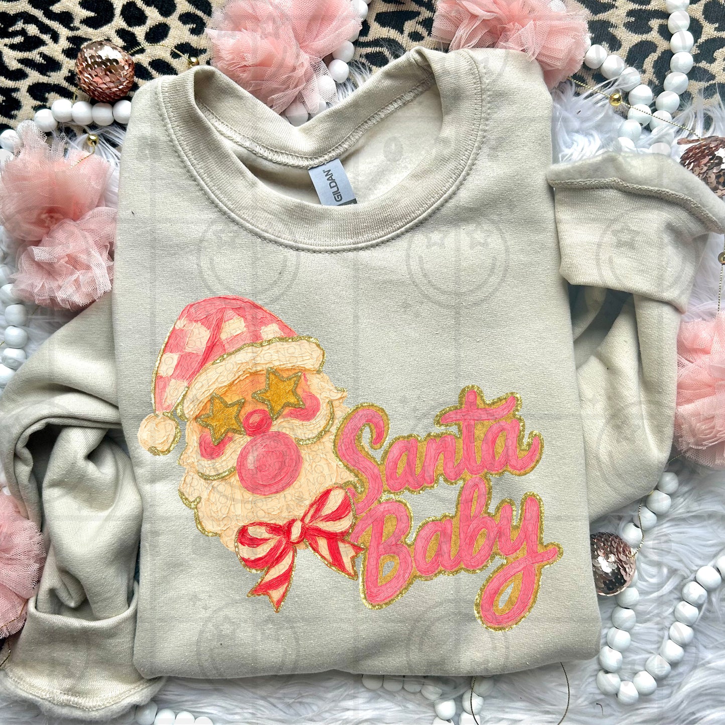 Santa Baby (Realistic Paint) DTF Prints