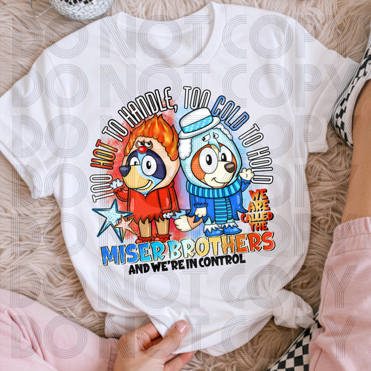 Miser Brothers Bluey DTF Prints