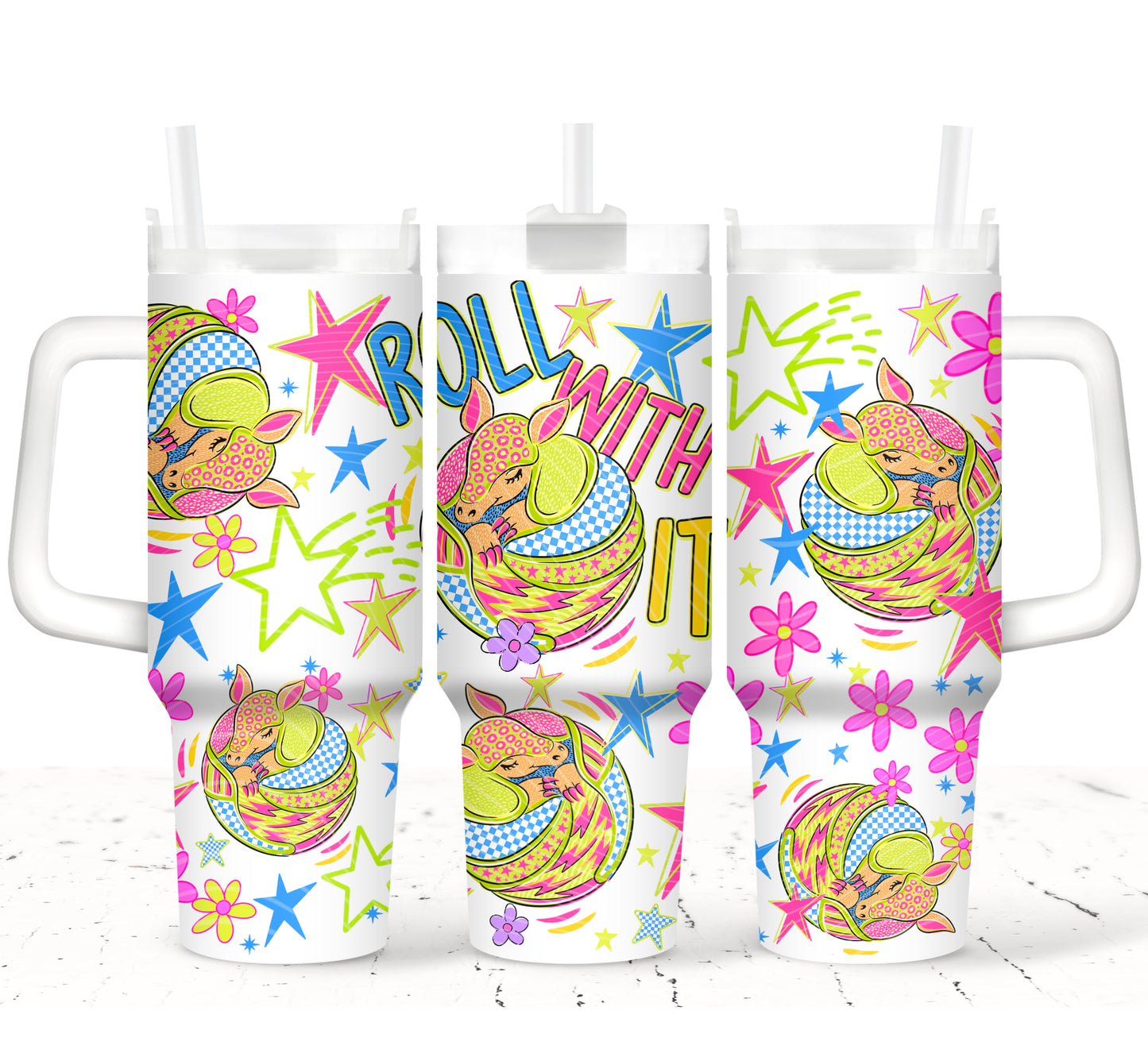 Roll With It 40 oz Tumbler Prints