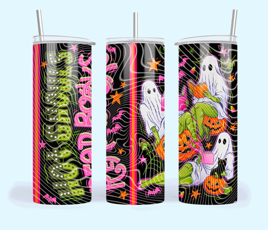 Hot Ghouls Read Books (Style 2) Tumbler Wrap