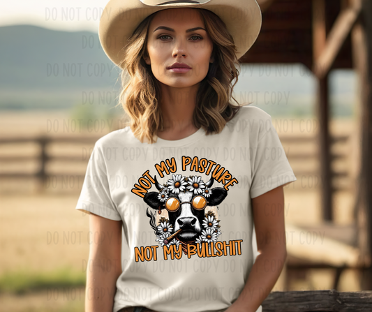 Not My Pasture Not My Bulls&#t DTF Print