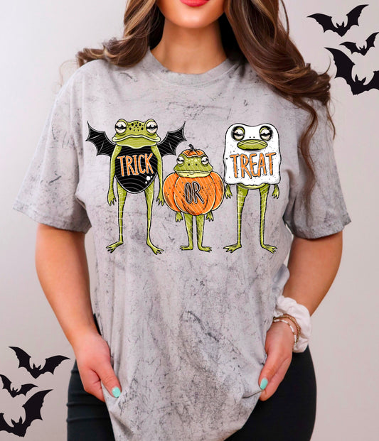 Trick Or Treat Frogs DTF Prints