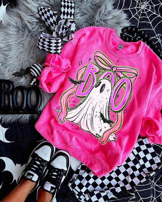 Boo Bow Halloween DTF Prints