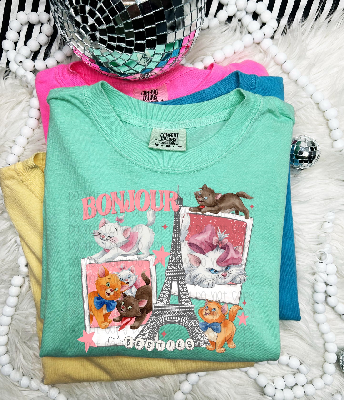 Bonjour Besties DTF Print