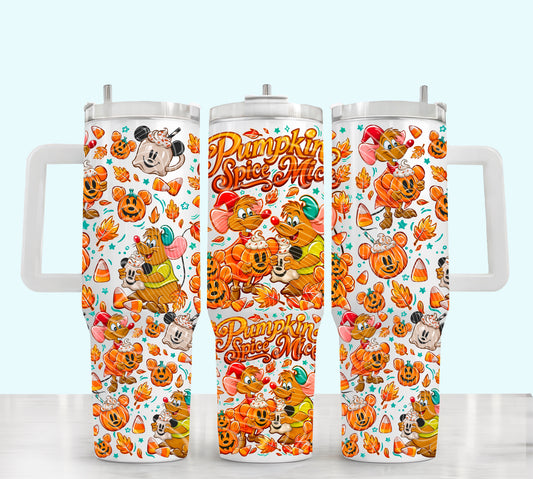 Pumpkin Spice Mice 40 oz Tumbler Print