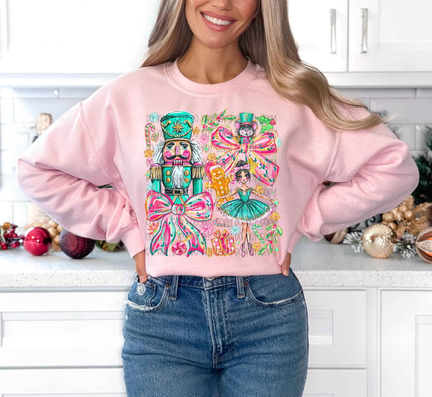 Nutcracker Coquette Collage DTF Print