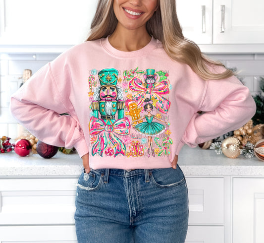 Nutcracker Coquette Collage DTF Print