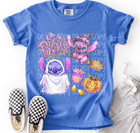 Halloween Boo Aliens DTF Prints