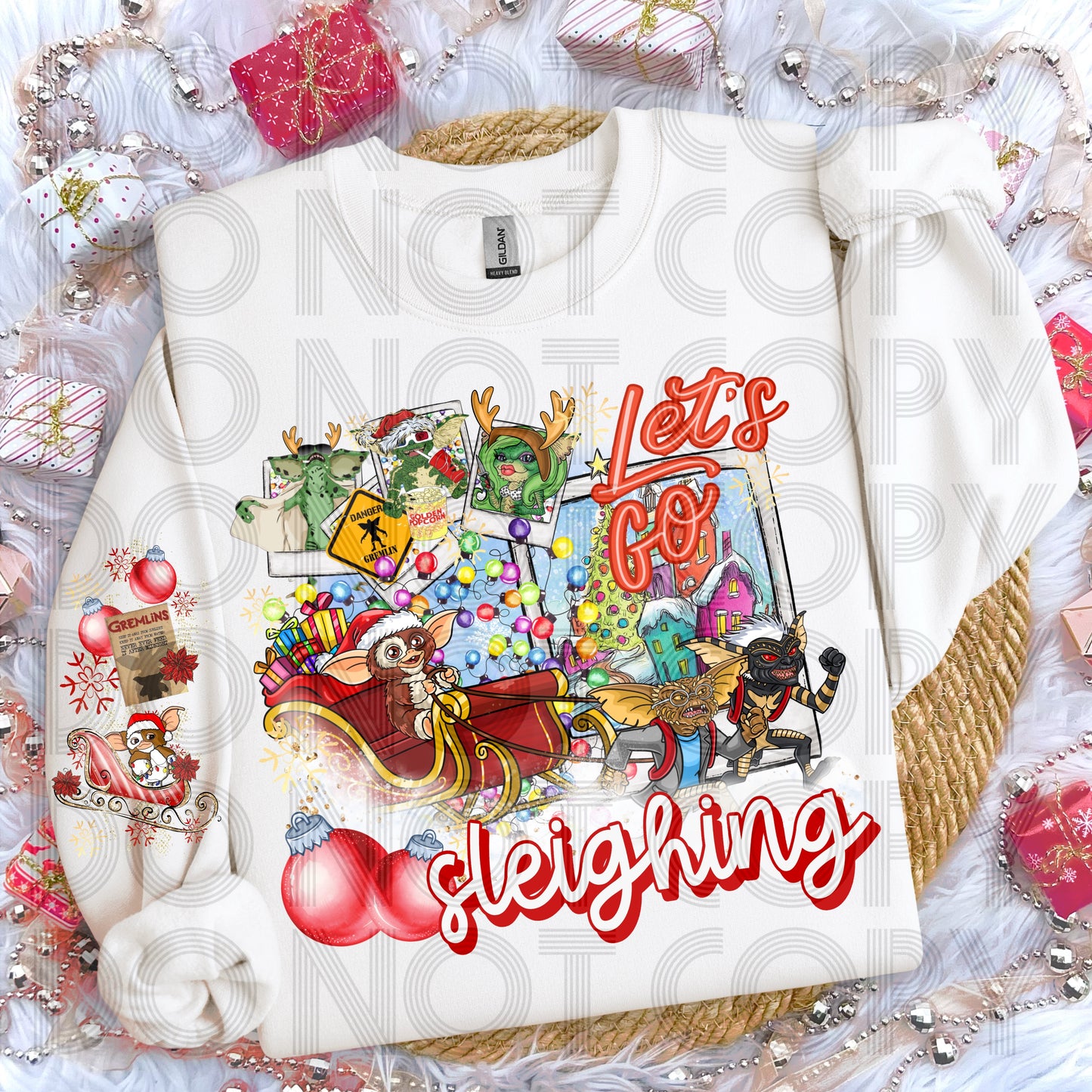 Let’s Go Sleighing (Gremlins) DTF Print
