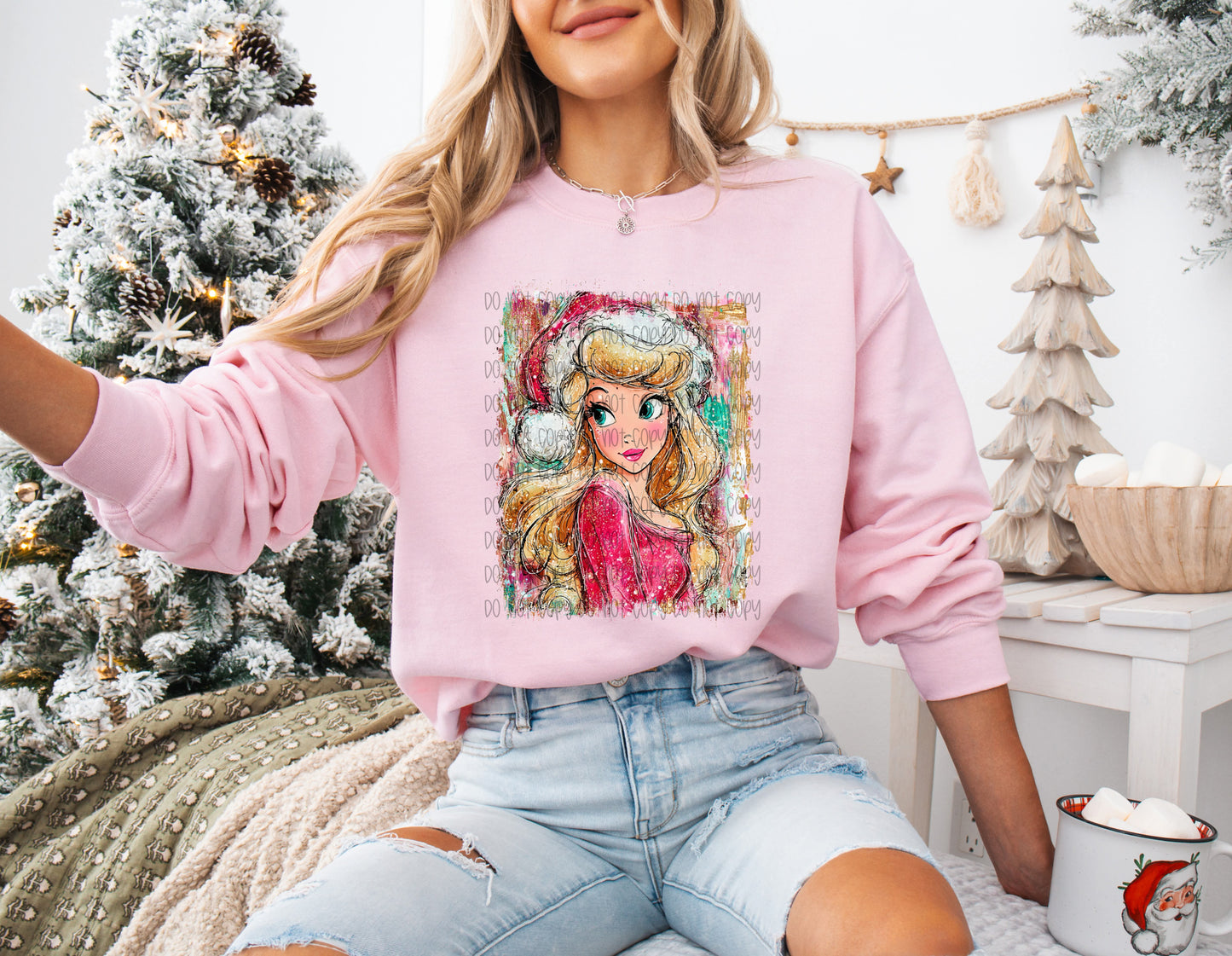 Christmas Aurora DTF Print