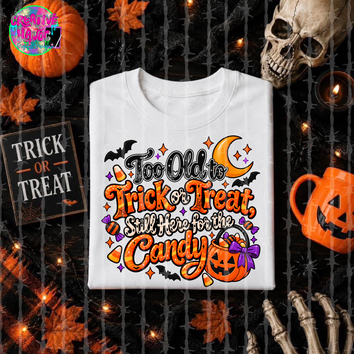 Here For The Candy DTF Print