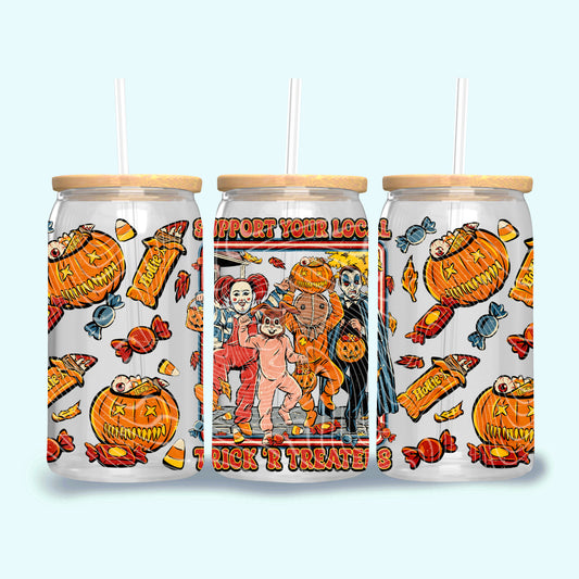 Support Your Local Trick ‘R Treaters 16 oz Glass Wrap