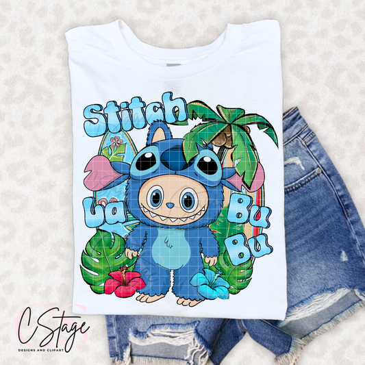 Stitch Labubu DTF Prints