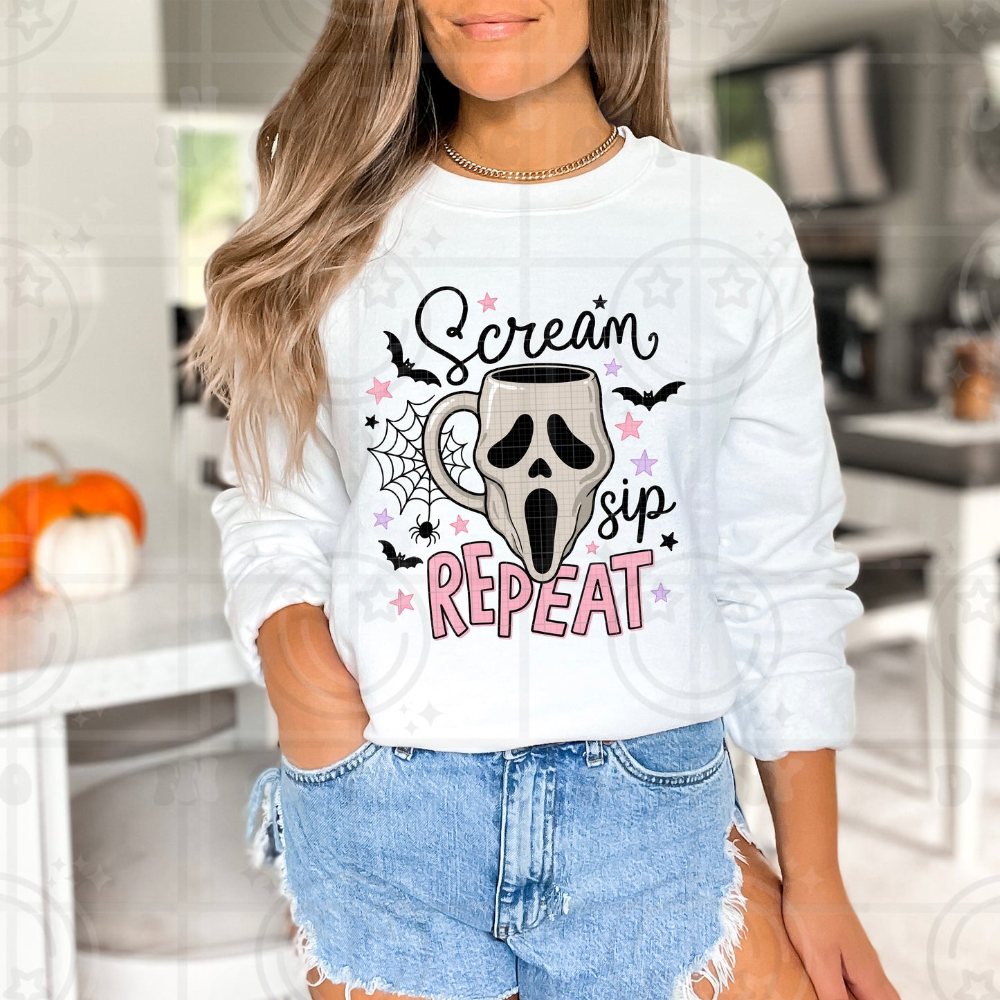 Scream Sip Repeat DTF Print