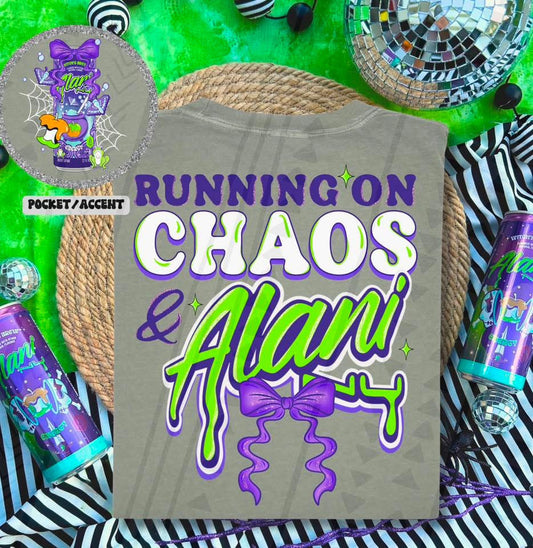 Running On Chaos And Alani DTF Prints