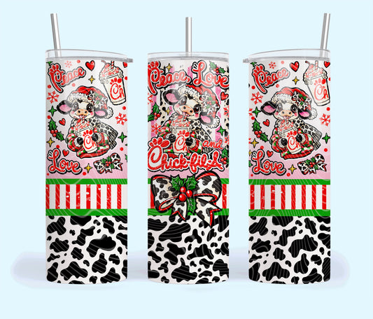 Peace, Love And ChickFilA Tumbler Wrap