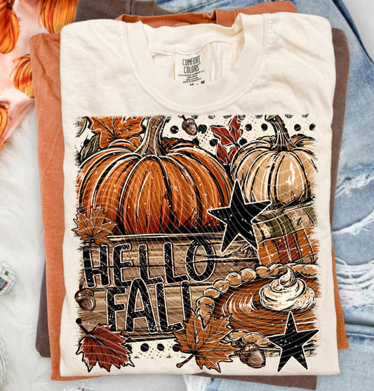 Hello Fall DTF Print