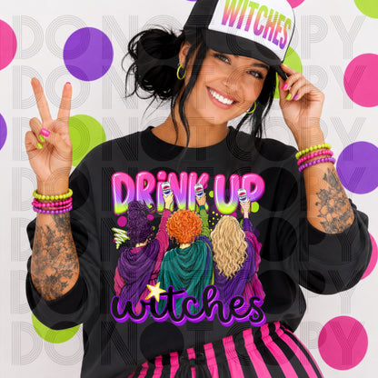 Drink Up Witches DTF Print