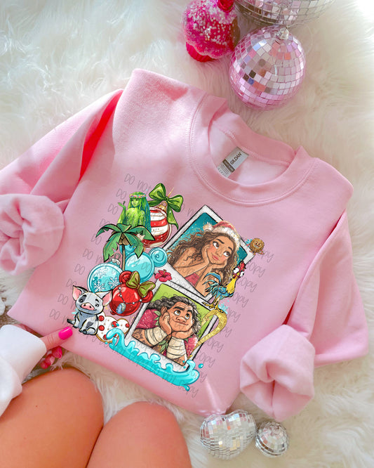 Christmas Polaroid Princess M DTF Prints