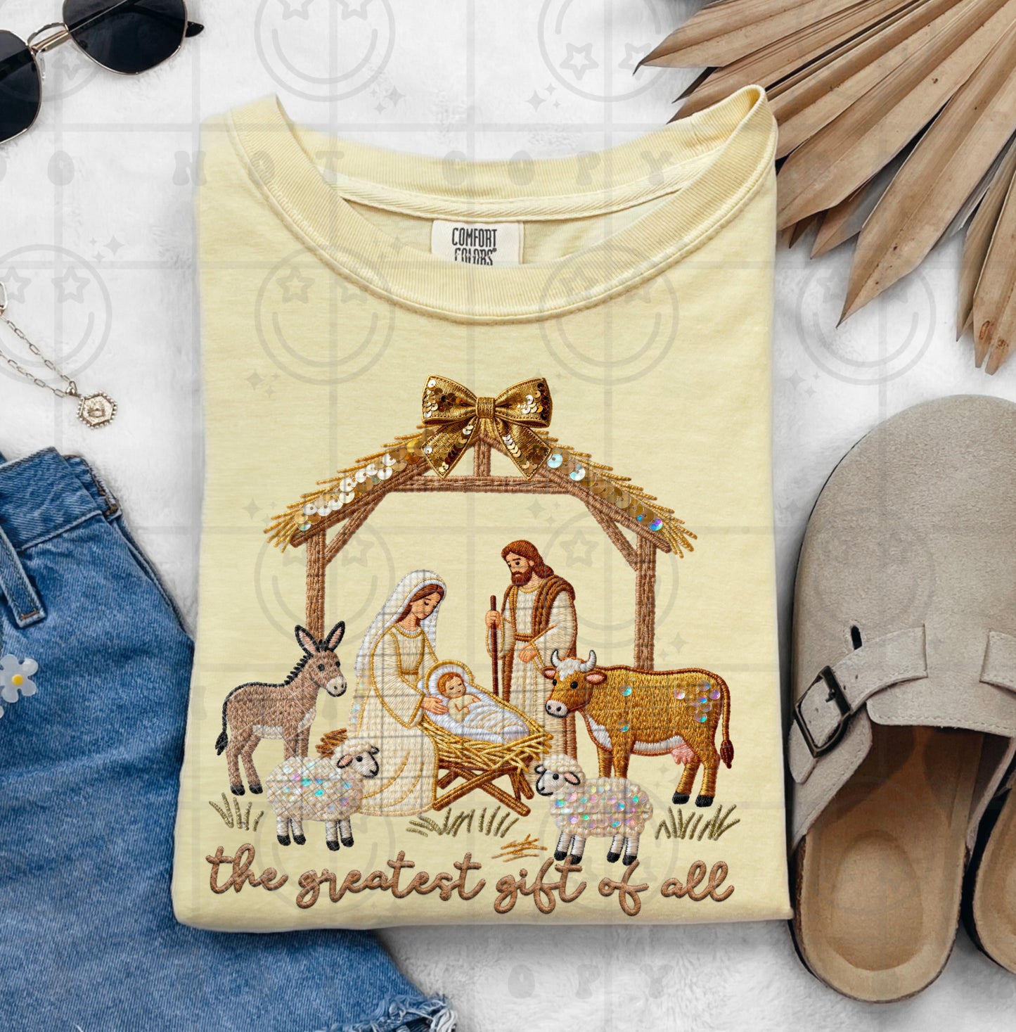 The Greatest Gift Of All (Faux Embroidery) DTF Prints