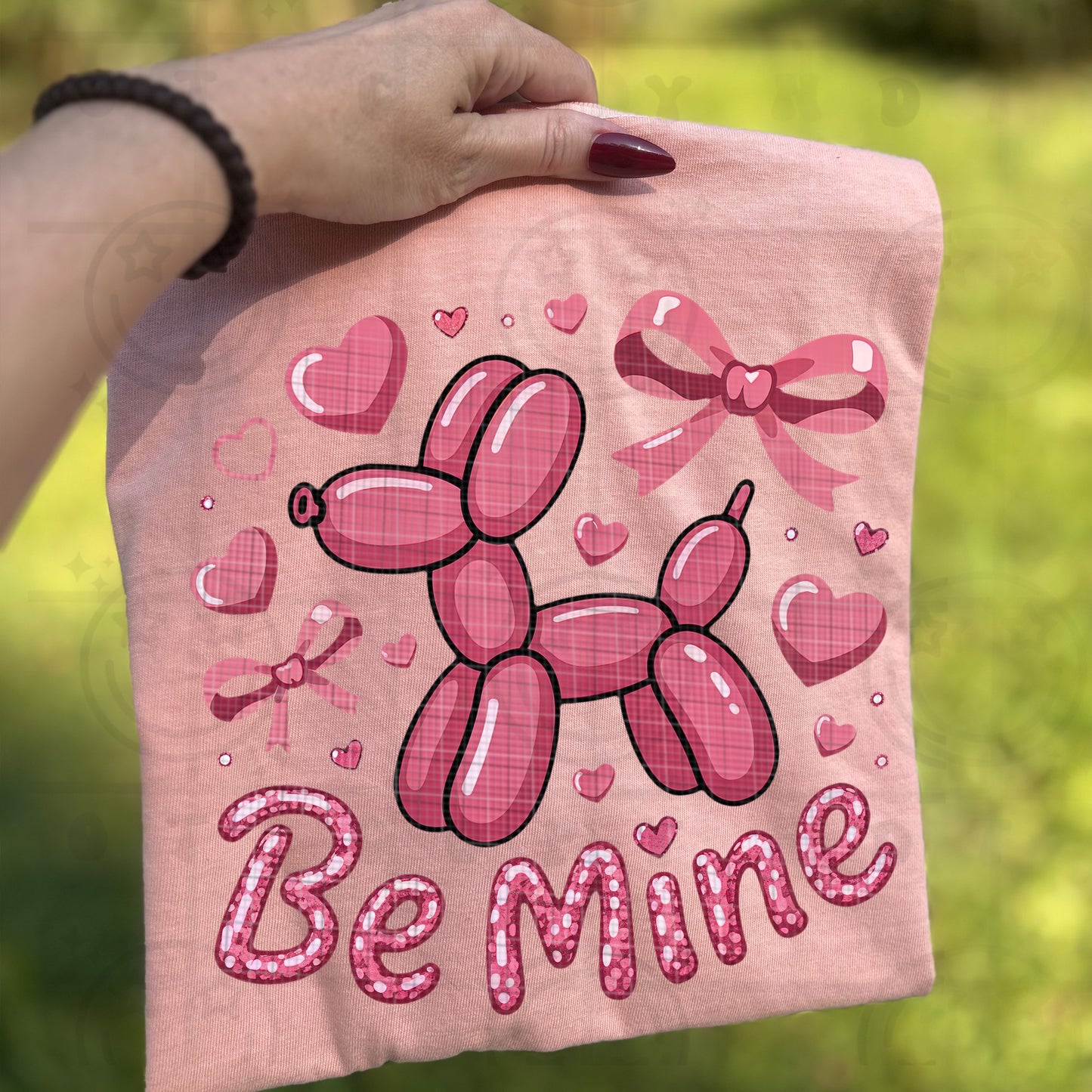 Be Mine Balloon Dog DTF Prints