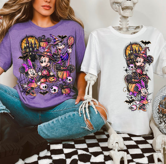 Halloween Mouse Friends DTF Prints