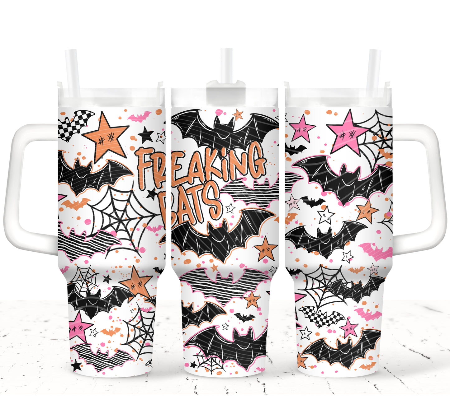 Freaking Bats 40 oz Tumbler Prints