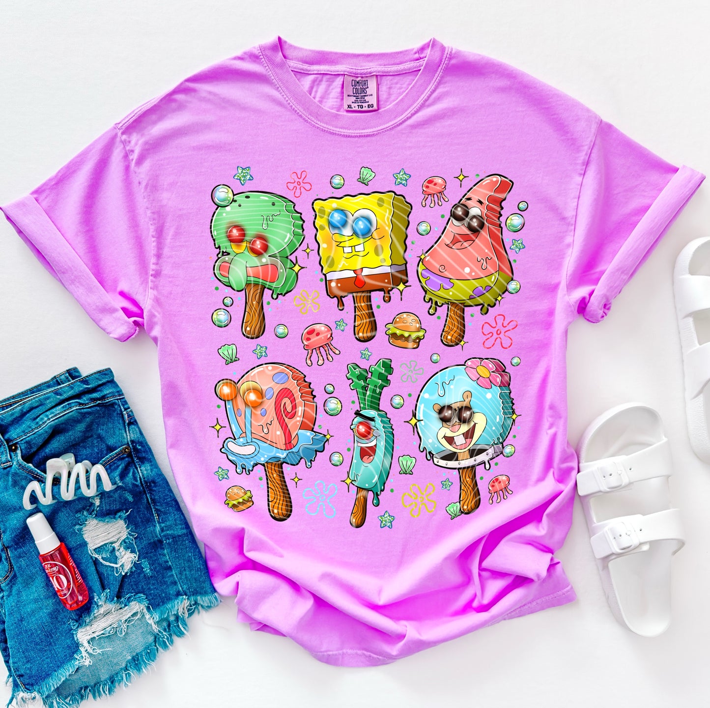 Ice Cream Spongebob DTF Print